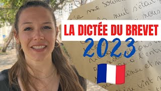 Teste ton français avec la dictée du brevet des collèges 2023 🚀 [upl. by Ezeerb935]