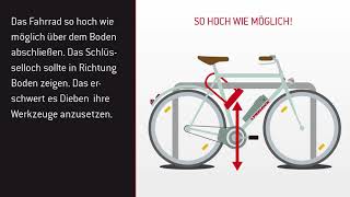 Ein Fahrrad richtig sichern [upl. by Kinsley102]