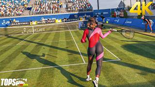 TopSpin 2K25  Sharapova vs Serena Willians  Series X Gameplay 4K [upl. by Ellebasi]