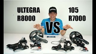 105 R7000 VS Ultegra R8000 [upl. by Dorothi]