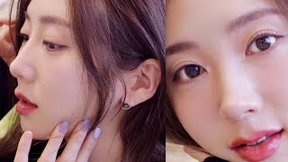 머리는 어둡게 💇🏻‍♀️ 요즘 꽂힌 가벼운 쿨톤 메이크업  Cool Toned Make Up [upl. by Akenit]