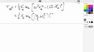 192 Rigid Bodies in 3D The Moment Of Inertia Tensor [upl. by Kakalina]