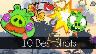 Bad Piggies  TOP 10 BEST SHOTS EVER Field of Dreams [upl. by Eniamaj]