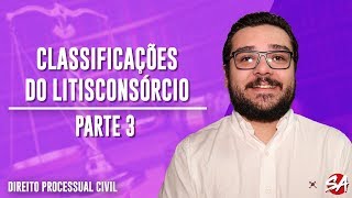 CLASSIFICAÇÕES DO LITISCONSÓRCIO  Direito Processual Civil  Parte 3 [upl. by Adnoved60]