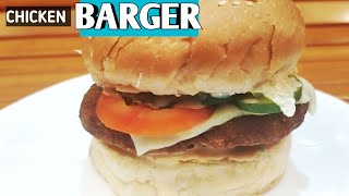 How to Make simple Burger  Barger chicken recipe in malayalam rinus dairy [upl. by Caldwell]