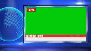 GREEN SCREEN NEWS BACKGROUND  NEWS STUDIO  Sisa Canicula NewsStudio News Kinemaster [upl. by Llevert]