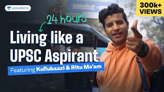 24 Hours Living like a UPSC Aspirant Ft Kullubaazi amp ritumaam [upl. by Haida]