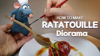 How to make Ratatouille Diorama With Clay [upl. by Nahtanaoj]