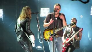 Eric Church Lzzy Hale quotThats Damn Rock amp Rollquot CMAFest 2014 [upl. by Cathrin]