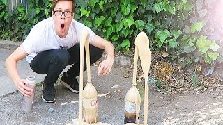 GIANT COKE EXPERIMENT  SALT VS CHLORINE REACTION  DAY 95 [upl. by Meldon]