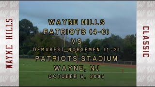 Demarest vs Wayne Hills football 10606 [upl. by Idnarb]