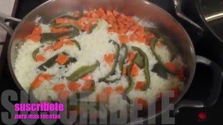 Arroz blanco con verduras Receta fácil [upl. by Ardin129]