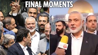 Last footage of assassinated Hamas leader Ismail Haniyeh before Israel air strike as tensions rise [upl. by Sholom]