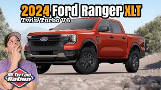 2024 Ford Ranger XLT available with 27L V6 [upl. by Kcin]