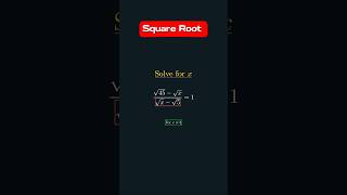 Hard Square Root Equation Solution for 10th Grade [upl. by Towroy]