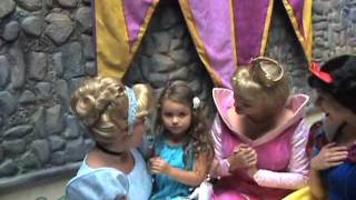 Arias 1st Meet amp Greet with Disneyland Princesses [upl. by Statis987]