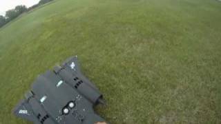 Part5  SR71 Black Bird Review of Banana Hobbies model  Madien Flight Takeoff from Grass [upl. by Martine]