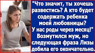 Что значит ты хочешь развестись А кто будет содержать ребенка моей любовницы Возмутился муж [upl. by Cliffes514]