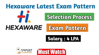 Hexaware Latest Exam Pattern 2021  Hexaware Selection Process  Smart Learning [upl. by Cochrane]