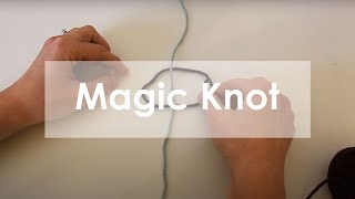 Magic Knot—How to join your yarn by making a double knot [upl. by Flann973]