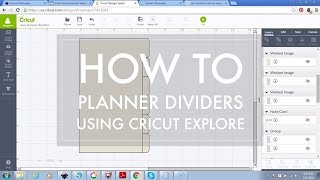 How to Make Personal Size Planner Dividers with Cricut Explore [upl. by Ahsilrae]