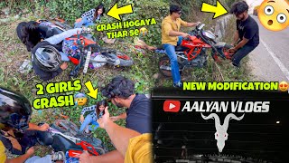 2 Girls Crashed😭 Thar hit Duke390 Preparation for Ladakh Ride [upl. by Alyks]