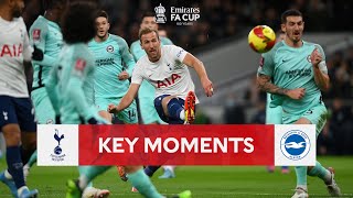 Tottenham Hotspur v Brighton  Key Moments  Fourth Round  Emirates FA Cup 202122 [upl. by Einnod971]