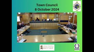 Town Council Meeting 8 October 2024 [upl. by Halullat]