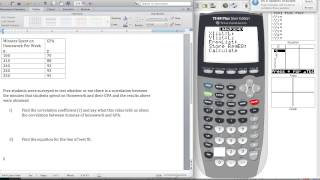 Calculating and interpreting correlation coefficient using a TI84 Plus CE  Made Easy [upl. by Srednas741]