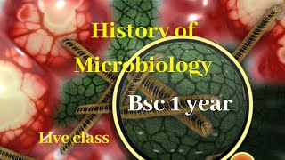 History Of Microbiology Bsc I Year  Microbiology [upl. by Akiras]