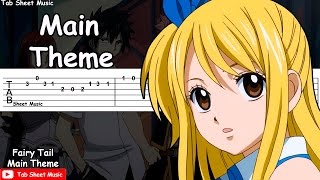 Fairy Tail OST  Main Theme Guitar Tutorial [upl. by Mansur]