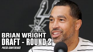 San Antonio Spurs Brian Wrights PostDraft Press Conference  06272024 [upl. by Anolahs]