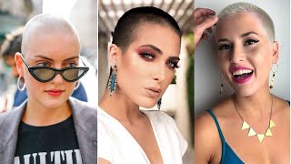 Stylish Of Lady Smooth Buzzed Head Haircut Classy Lady Smooth Shaved Head Haircuts Ideas [upl. by Calysta]