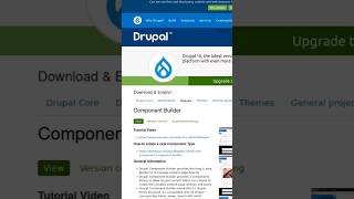 Drupal Component Builder Module [upl. by Jaddan]