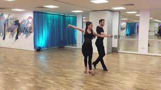 How to dance Basic Steps in CHA CHA  Beginners Variation [upl. by Leasi]