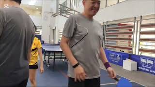 Uncle Cheng  Trizel Chong VS Cham  Some date 1 Dec 24 Tournaments at MacPherson CC pingpongtable [upl. by Yrtnahc716]