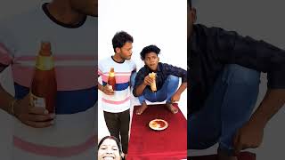 Khana ka nya stailfunny funnycomedy shortvideos youtu channel ko like and subscribe kare dosto [upl. by Zischke408]