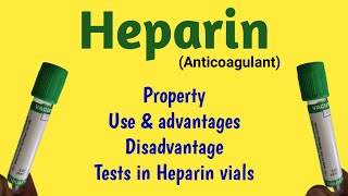 💚 Green Top vial Heparin 💚 Property use and tests in heparin vials  Anticoagulant tubes [upl. by Selestina492]