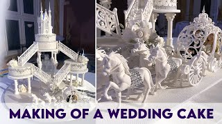 Making of a Fountain Fairytale Wedding Cake [upl. by Idnew]