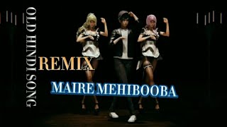 MAIRE MEHIBOOBA  Hindi Old Remix Song  Mixing Ai 3D Animation Music Video Song [upl. by Hartzell]