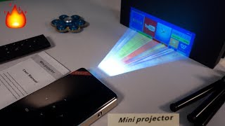 Amazing Mini DLP 4K Pocket Projector with Android  DIY Projector Screen [upl. by Gregg723]