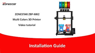 Z8PM4ProMK2 4 Extruder 3D Printer DIY Kit Installation Guide [upl. by Elades]