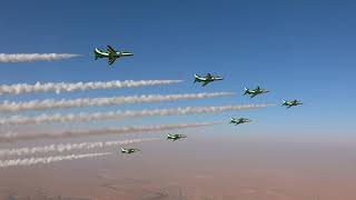 G20 Riyadh Summit G20 Saudia Flyover 21112020 [upl. by Enrique]