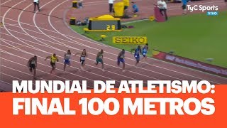 Mundial de Atletismo FINAL 100 metros victoria de Christian Coleman [upl. by Akinhoj401]