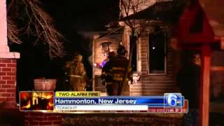 2alarm fire damages Hammonton NJ home [upl. by Ginsberg]