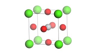 CaTiO3  3D Perovskite crystal structure  ABO3 type crystal structure [upl. by Anitsrik]