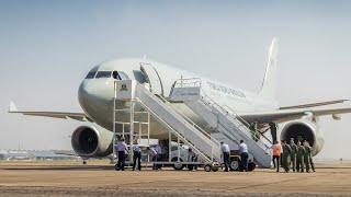 O novo avião KC30 da Força Aérea Brasileira  Entrega na Base Aérea do Galeão [upl. by Ecirahs]