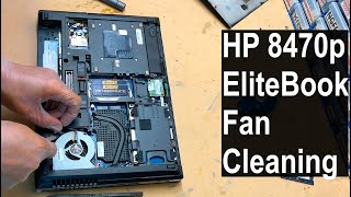 How to disassemble and clean laptop Fan HP EliteBook 8470p [upl. by Laumas34]