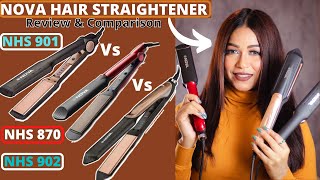 NOVA Hair Straightener Review amp Comparison NHS901 NHS902 NHS870 [upl. by Fernanda]