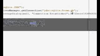 Java prog2  Database Connection Sqlite or MySQL  to Java [upl. by Mauceri318]